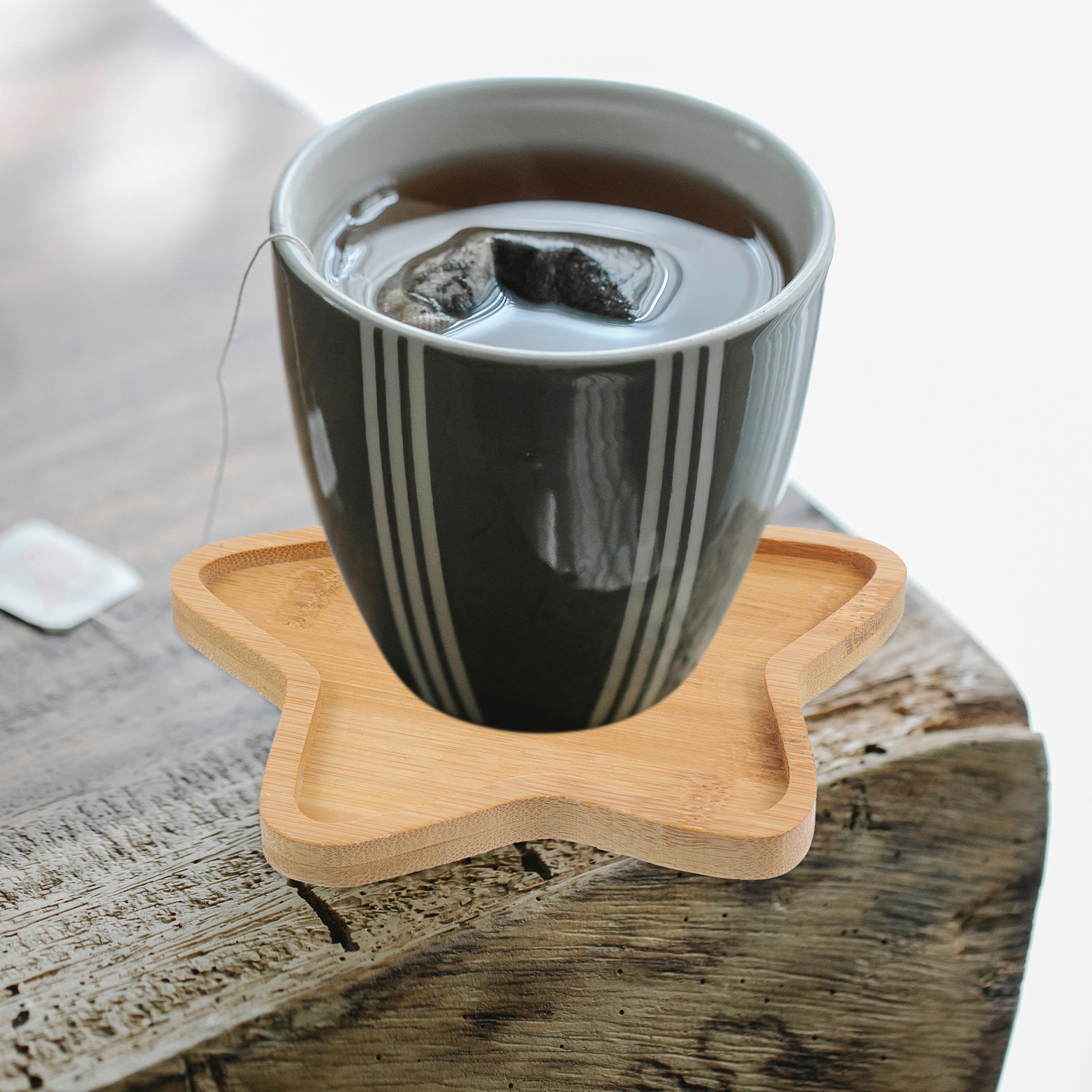 4 шт. бамбуковых подставок под – обзор и цена Drip Tray Saucer